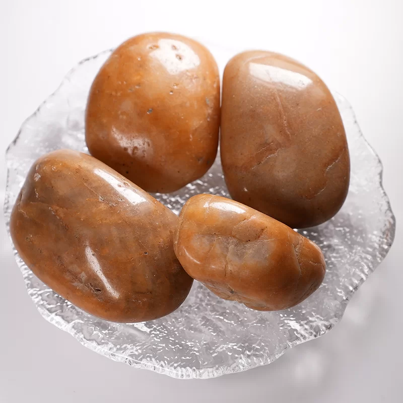 Pierres naturelles colorées/blanches/noires/jaunes de galets pour l’aménagement paysager de parc