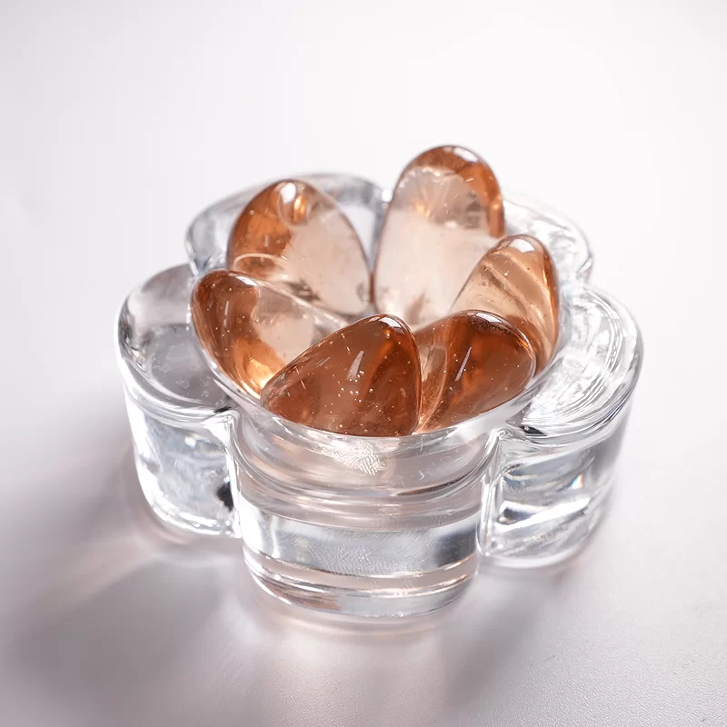 Perles de verre colorées utilisées pour les pierres adhésives et la décoration