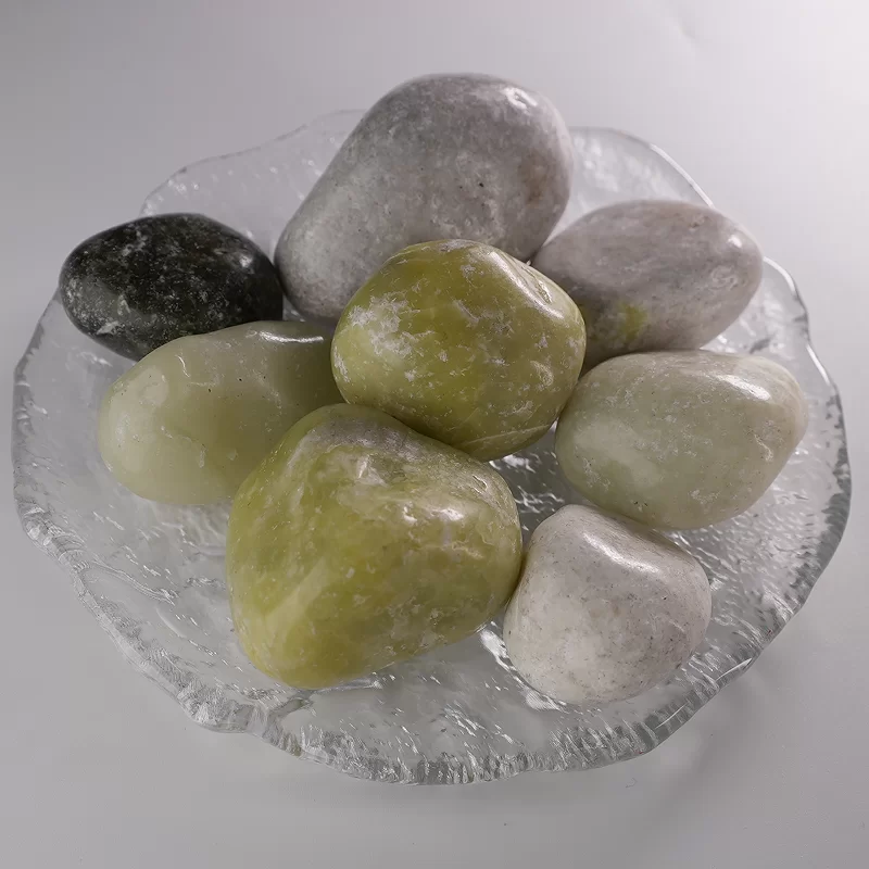 Pierres naturelles colorées/blanches/noires/jaunes de galets pour l’aménagement paysager de parc